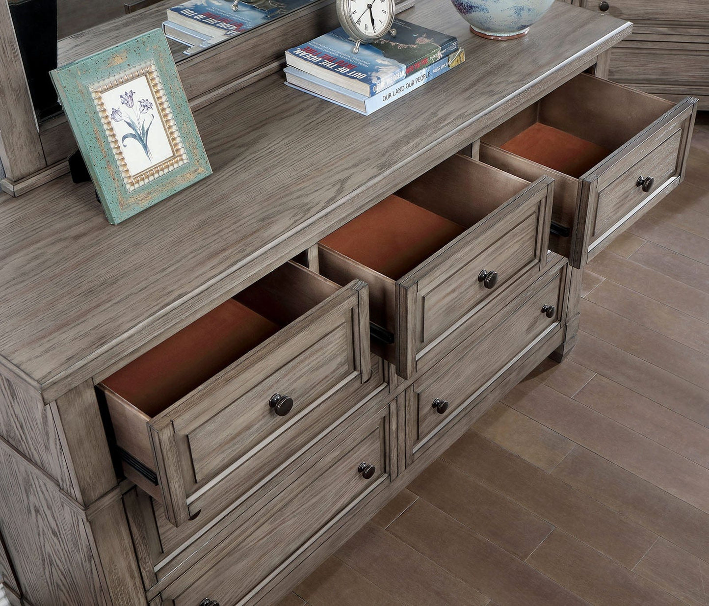 Furniture of America - Durango Dresser in Warm Gray - CM7461GY-D View 3
