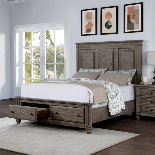 Furniture of America - Durango E.King Bed in Warm Gray - CM7461GY-EK-BED View 1