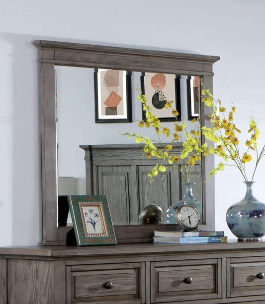 Furniture of America - Durango Mirror in Warm Gray - CM7461GY-M View 1