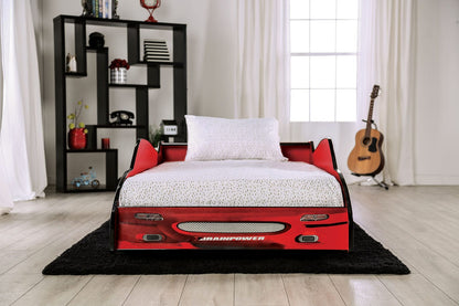 Furniture of America - Dustrack Twin Bed in Red - CM7643RD-BED View 3