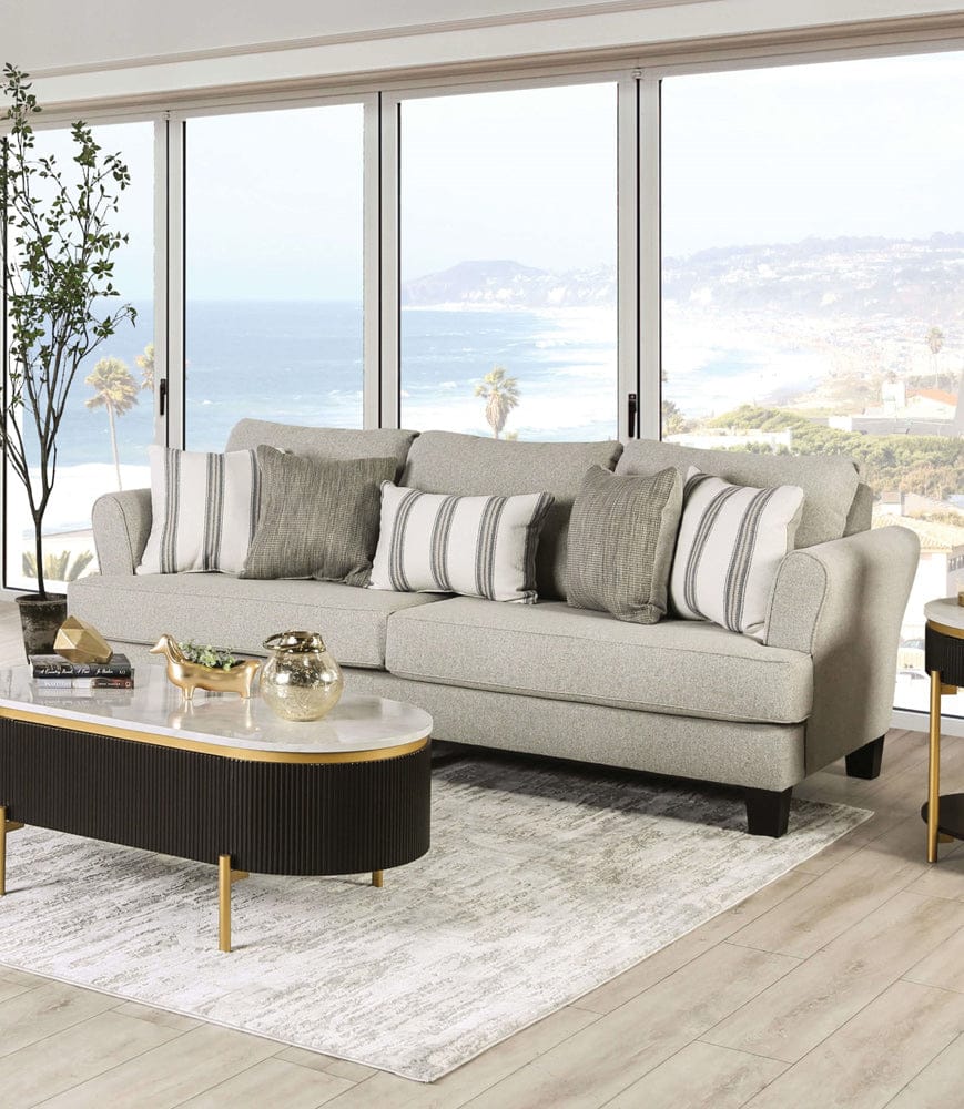 Furniture of America - Ealing Sofa in Light Gray - SM1207-SF View 1