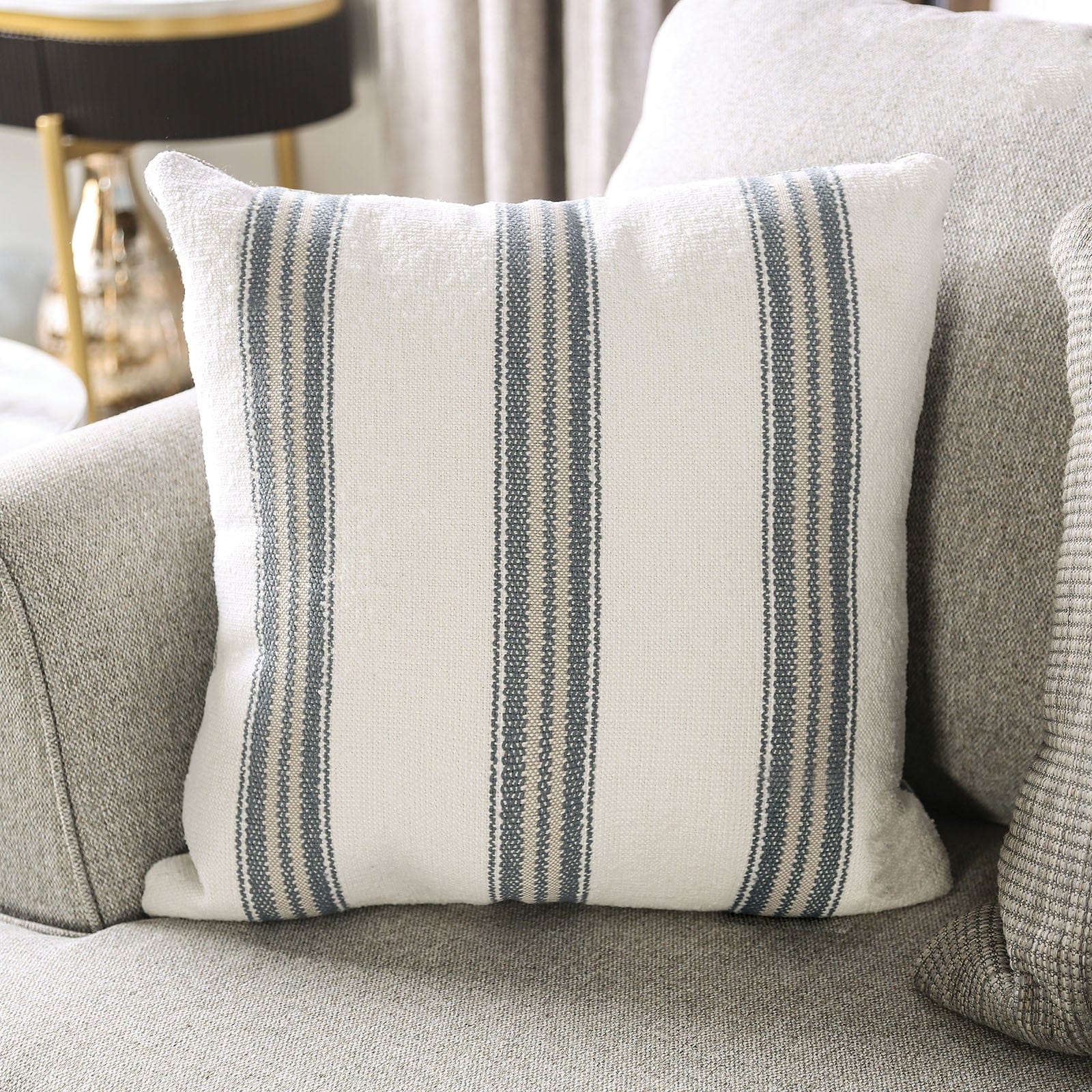 Furniture of America - Ealing Sofa + Loveseat in Light Gray - SM1207-2PC View 3