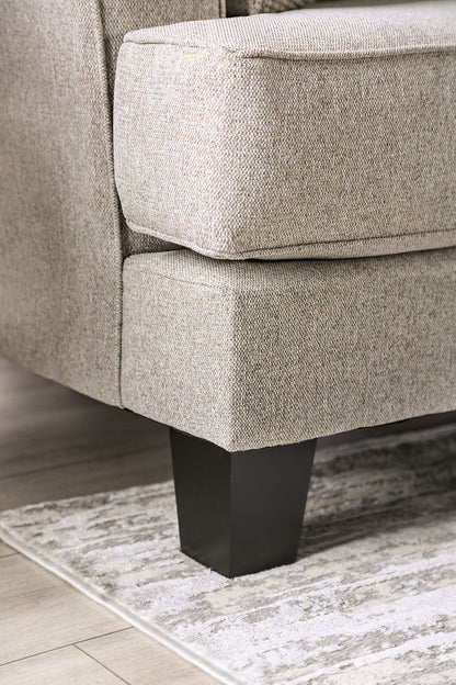Furniture of America - Ealing Sofa + Loveseat in Light Gray - SM1207-2PC View 5