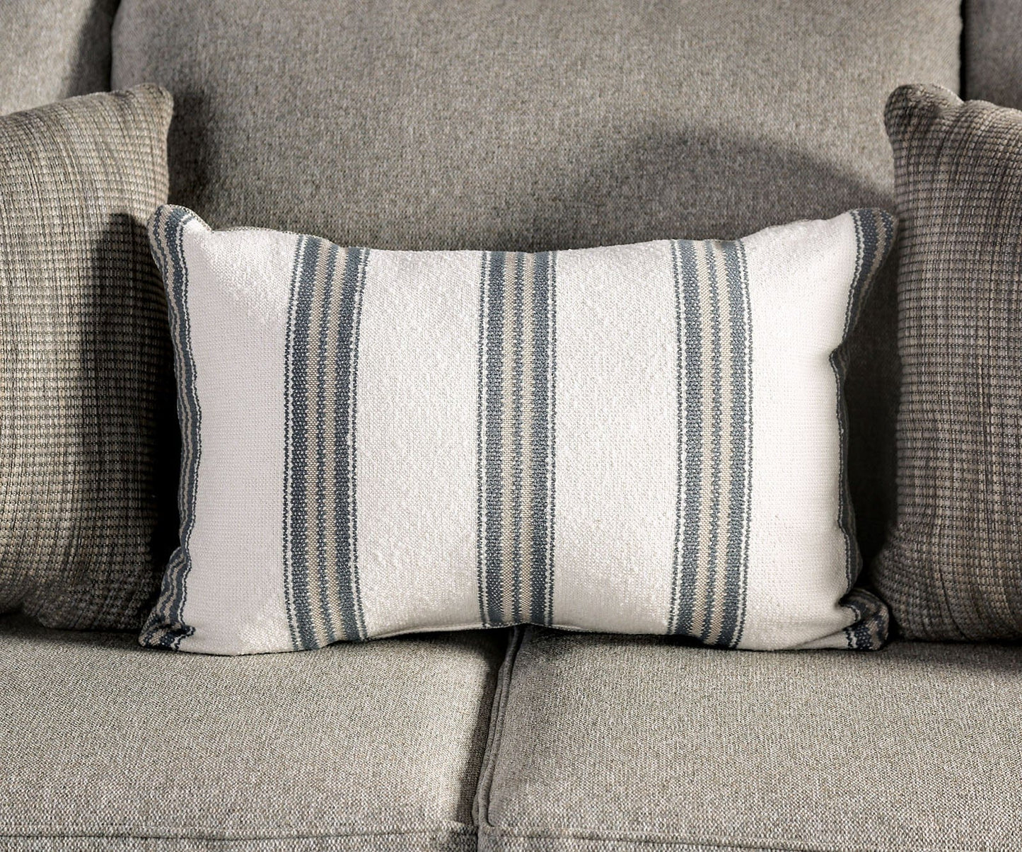Furniture of America - Ealing Sofa + Loveseat in Light Gray - SM1207-2PC View 8