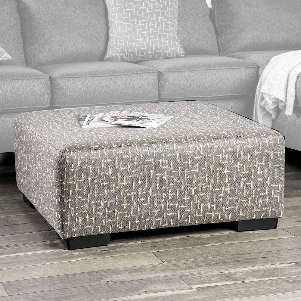 Furniture of America - Earl Ottoman in Gray - SM5152-OT View 1