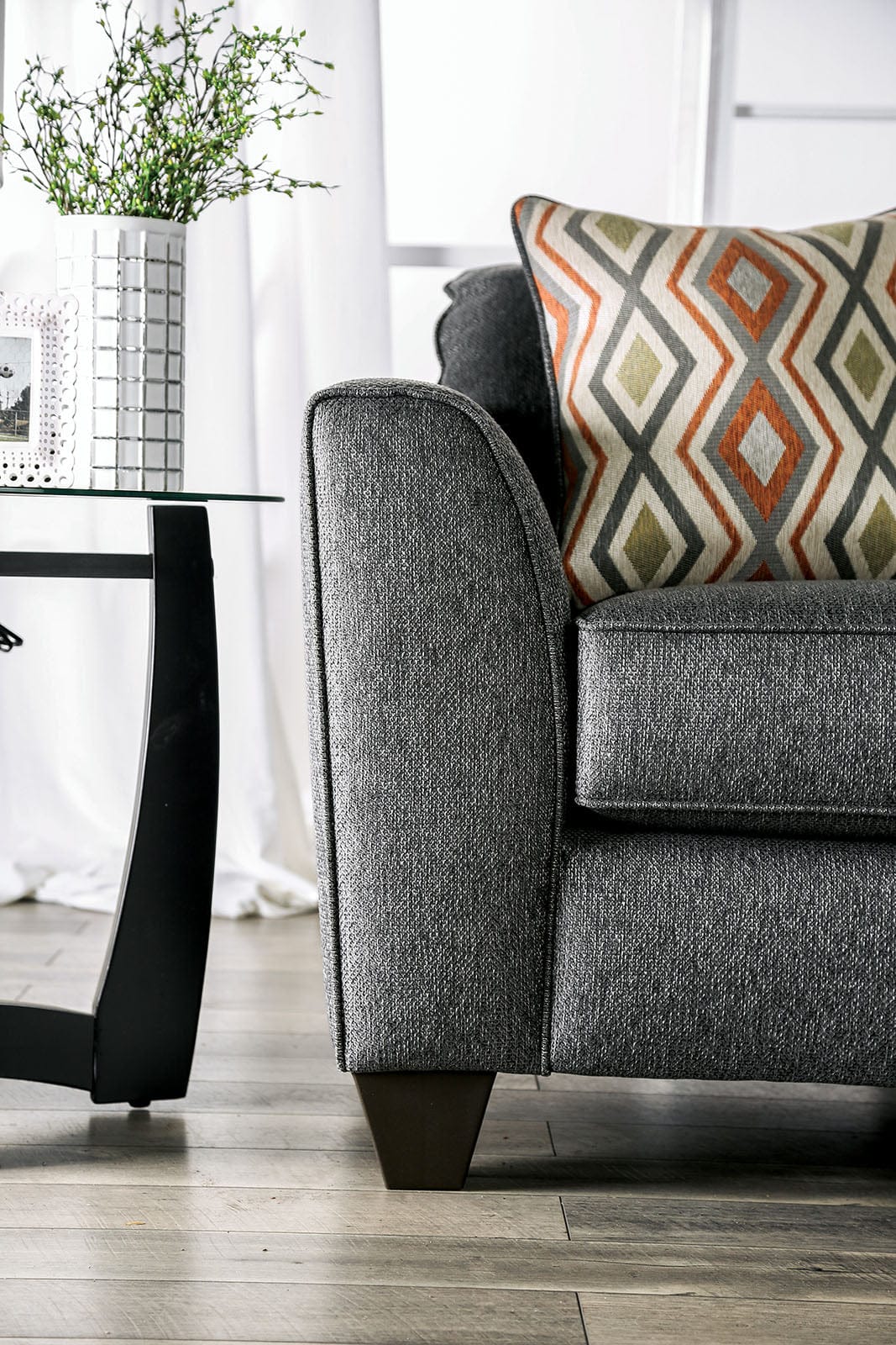 Furniture of America - Earl Sectional in Gray - SM5152-SECT View 3