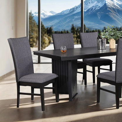 Furniture of America - Easingwold Side Chair Set of 2 in Black - FM3231BK-SC-2PK View 2