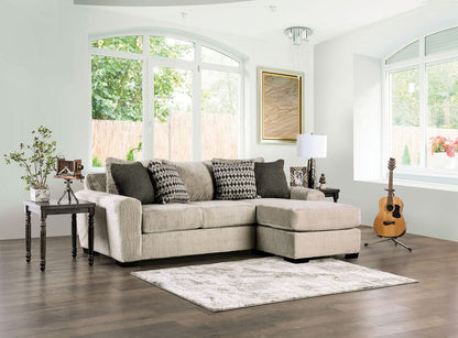 Furniture of America - Eastcote Sectional in Light Mocha - SM1125 View 1