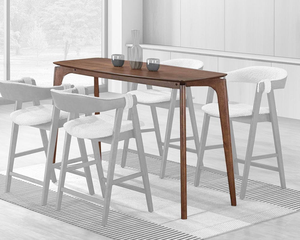 Furniture of America - Ebikon Counter Ht. Table 35" Width in Walnut - FM3211WN-PT View 1