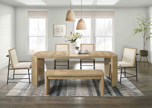 Furniture of America - Edenbridge - 5 Pc. Dining Table Set w/ Bench - FM3220AK-T-6PC-BN view 1