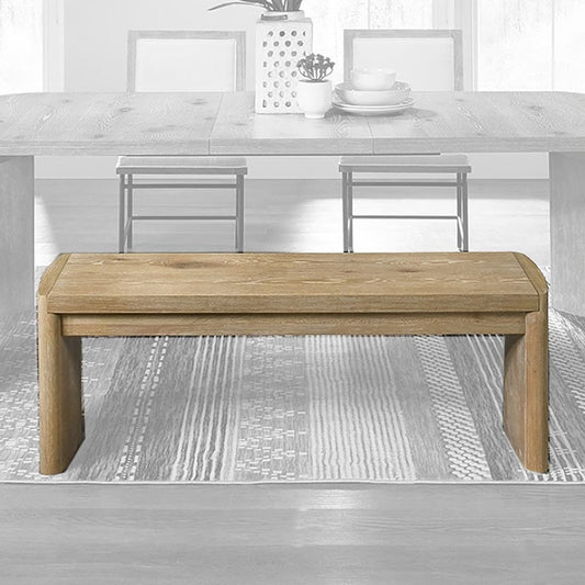 Furniture of America - Edenbridge Bench in Oak - FM3220AK-BN View 1