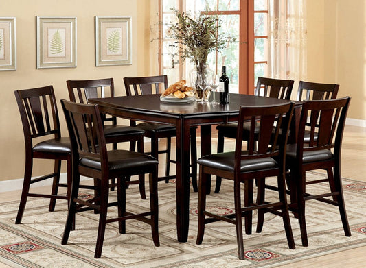 Furniture of America - Edgewood Ii 9 Pc. Counter Ht. Table Set in Espresso - CM3336PT-9PC View 1