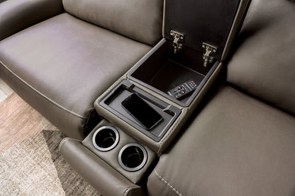 Furniture of America - Edmondus Power Sectional in Dark Gray - CM9923GY-SECT-PM View 4