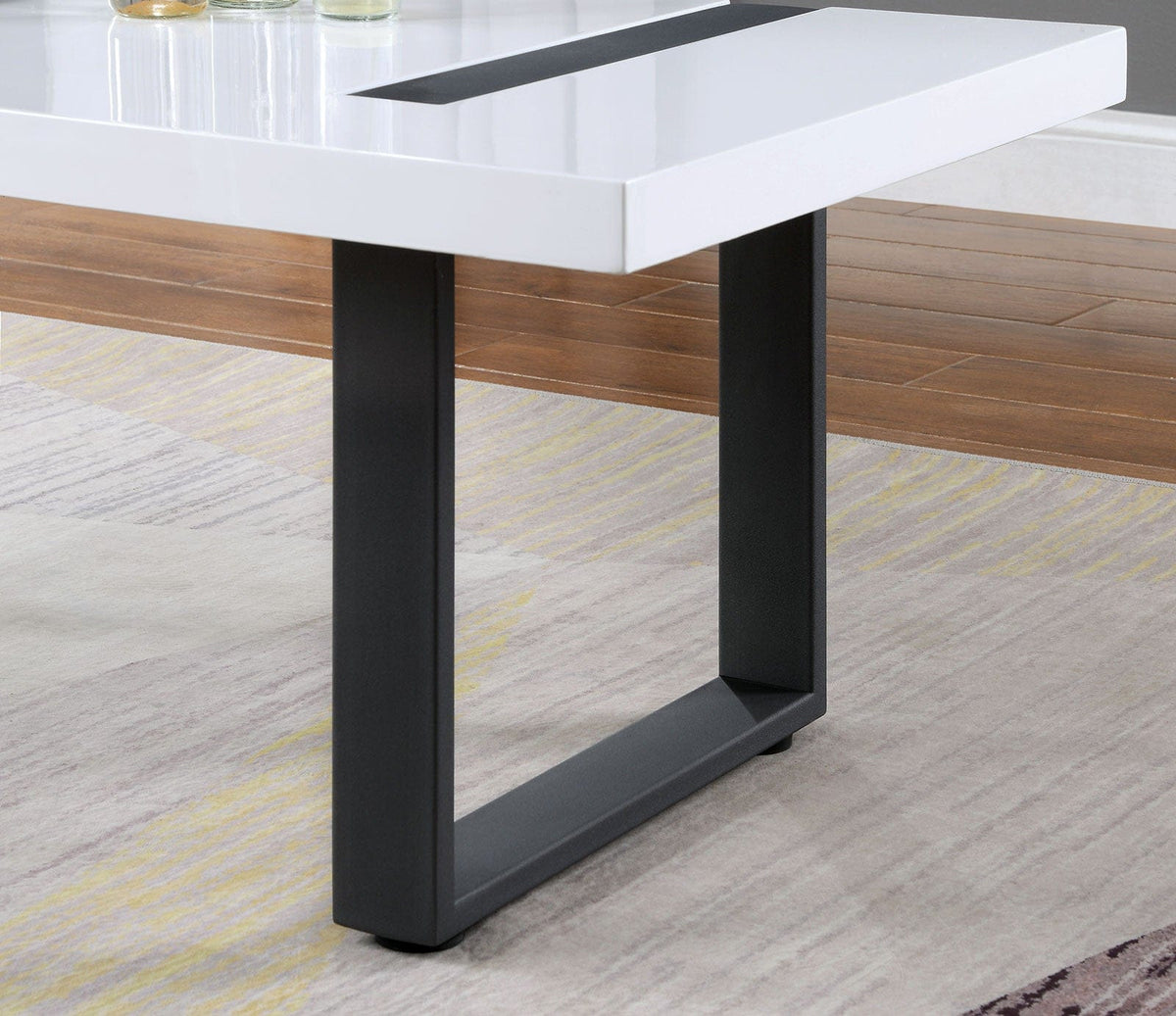 Furniture of America - Eimear Coffee Table in White/Black - FOA4403C View 3