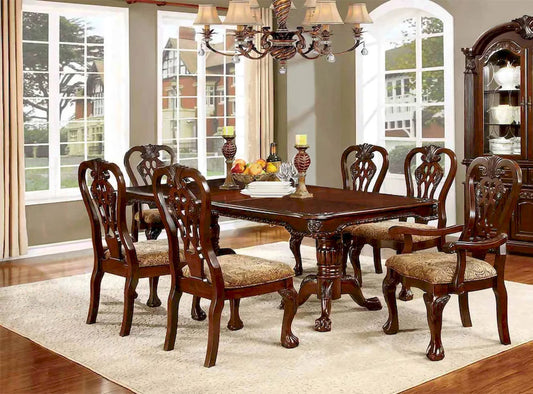 Furniture of America - Elana - 6 Pc. Dining Table Set (2AC+4SC) - CM3212T-7PC view 1