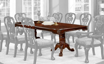 Furniture of America - Elana Dining Table w/ 18" Leaf in Brown Cherry - CM3212T-TABLE View 1