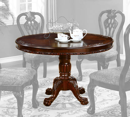 Furniture of America - Elana Round Dining Table in Brown Cherry - CM3212RT-TABLE View 1