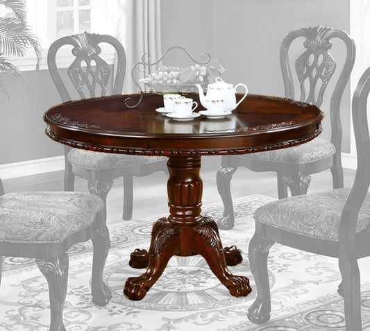 Furniture of America - Elana Round Dining Table in Brown Cherry - CM3212RT-TABLE View 1