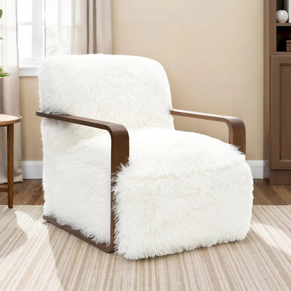 Furniture of America - Elardo - Accent Chair, White - FM-AC6006WH view 1