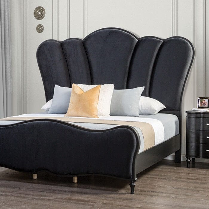 Furniture of America - Eleanora 5 Pc. Queen Bedroom Set w/ Chest in Black - FM7416BK-Q-5PC-CHEST View 2