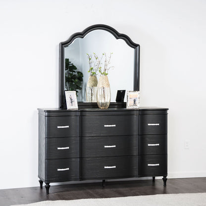 Furniture of America - Eleanora 5 Pc. Queen Bedroom Set w/ Chest in Black - FM7416BK-Q-5PC-CHEST View 3