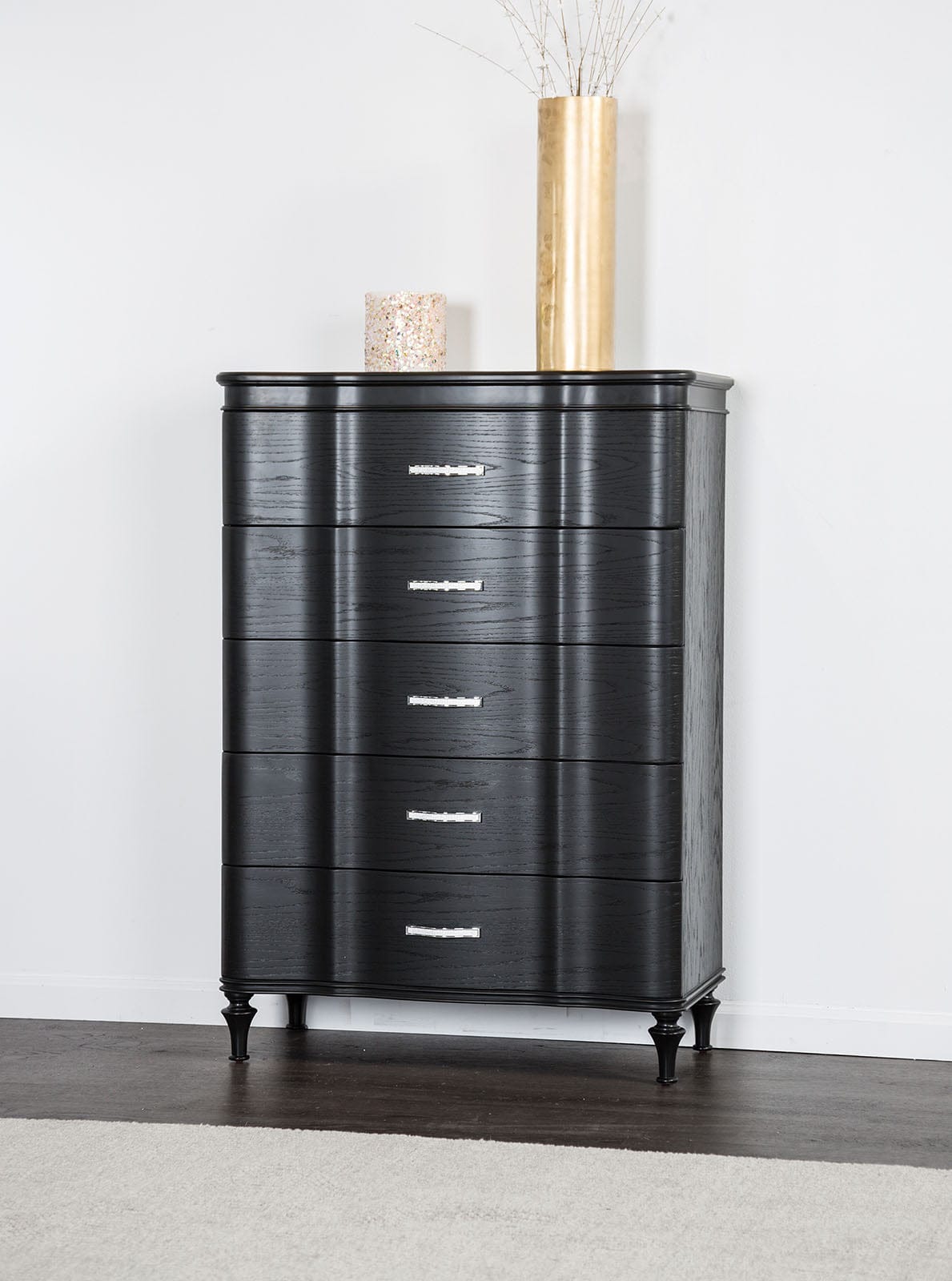 Furniture of America - Eleanora 5 Pc. Queen Bedroom Set w/ Chest in Black - FM7416BK-Q-5PC-CHEST View 4