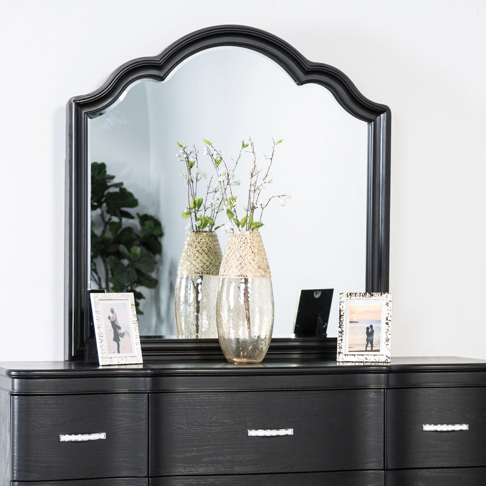 Furniture of America - Eleanora Mirror in Black - FM7416BK-M View 1