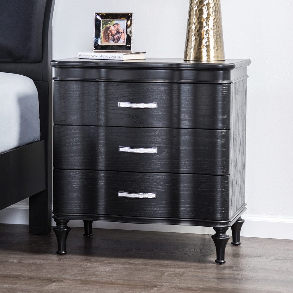 Furniture of America - Eleanora Nightstand in Black - FM7416BK-N View 1