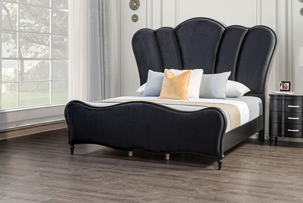 Furniture of America - Eleanora Queen Bed in Black - FM7416BK-Q-BED View 1
