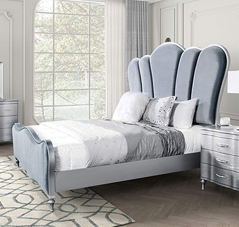 Furniture of America - Eleanora Queen Bed in Silver - FM7416SV-Q-BED View 1