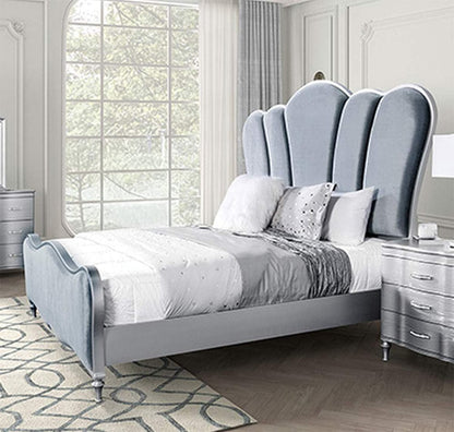 Furniture of America - Eleanora Queen Bed in Silver - FM7416SV-Q-BED View 1
