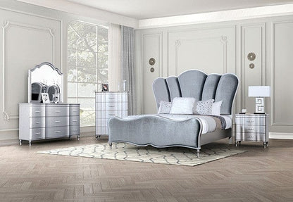Furniture of America - Eleanora Queen Bed in Silver - FM7416SV-Q-BED View 3