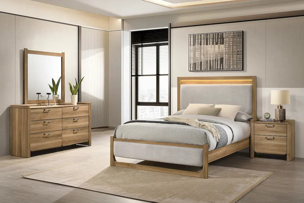 Furniture of America - Elinora - 4 Pc. Queen Bedroom Set - FM72023NT-Q-4PC view 1