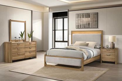 Furniture of America - Elinora - 5 Pc. Queen Bedroom Set w/ 2NS - FM72023NT-Q-5PC-2NS view 1