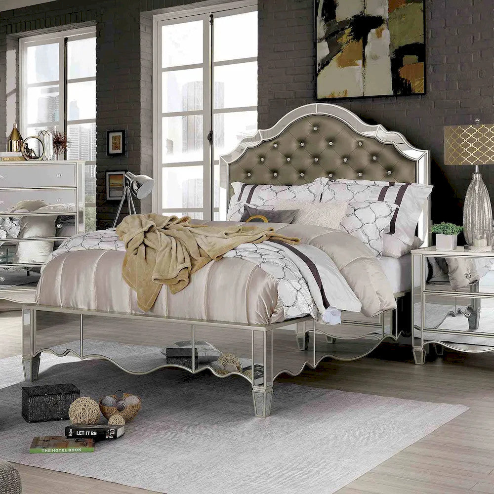 Furniture of America - Eliora - Cal.King Bed, Silver - FOA7890CK-BED view 1