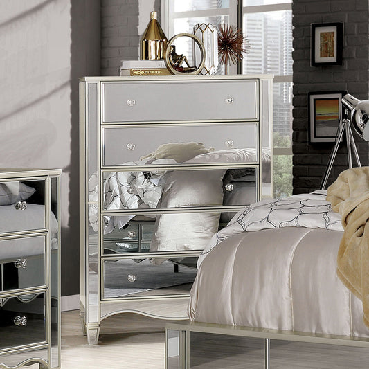 Furniture of America - Eliora Chest in Silver - FOA7890C View 1