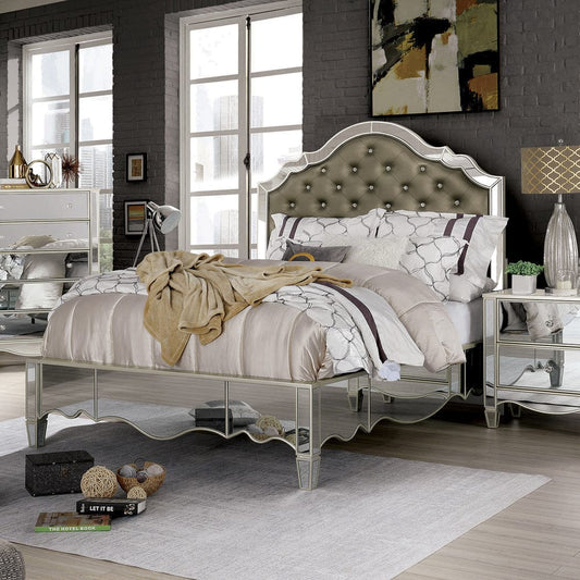 Furniture of America - Eliora Queen Bed in Silver - FOA7890Q-BED View 1