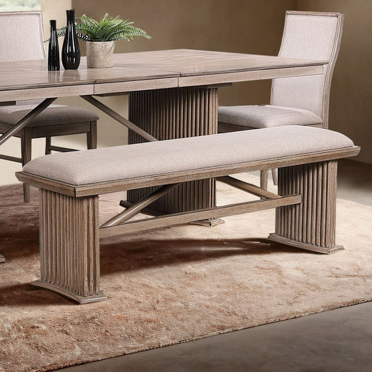 Furniture of America - Ellesmere Bench in Natural Ash - FM3230NT-BN-PK View 1
