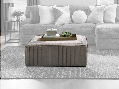 Furniture of America - Elmhurst Ottoman in Charcoal - SM5105-OT View 1