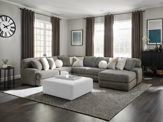 Furniture of America - Elmhurst U-shaped Sectional in Charcoal - SM5106-SECT View 1