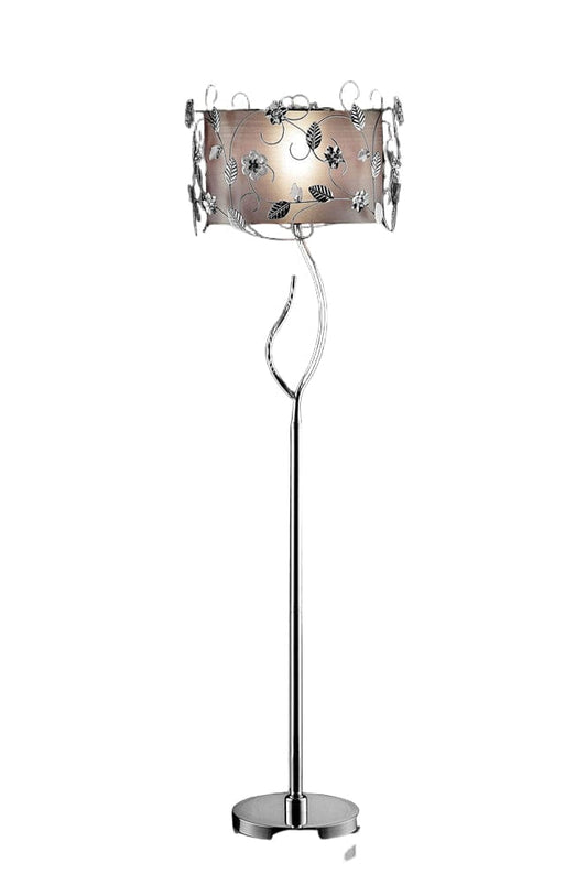 Furniture of America - Elva Floor Lamp in Silver/Chrome - L95121F View 1