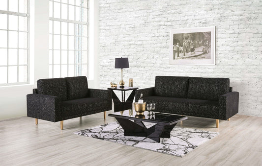 Furniture of America - Elverum Sofa in Black - FM61000BK-SF View 2