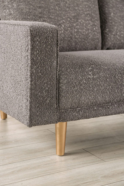 Furniture of America - Elverum Sofa + Loveseat in Charcoal Gray - FM61000GY-2PC View 3
