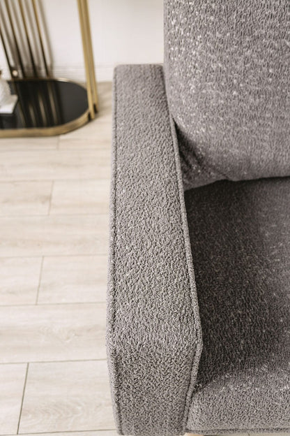 Furniture of America - Elverum Sofa + Loveseat in Charcoal Gray - FM61000GY-2PC View 4