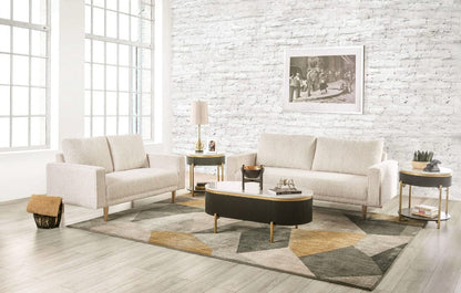 Furniture of America - Elverum Sofa + Loveseat in Off-White - FM61000WH-2PC View 1