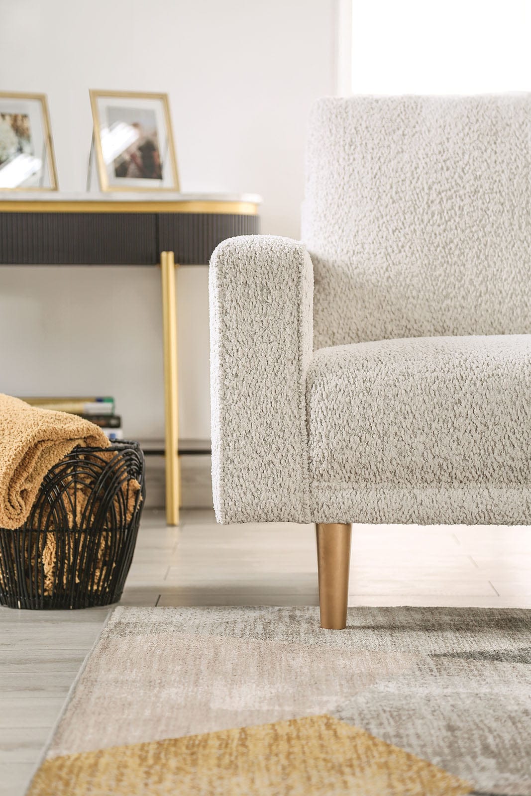 Furniture of America - Elverum Sofa + Loveseat in Off-White - FM61000WH-2PC View 5