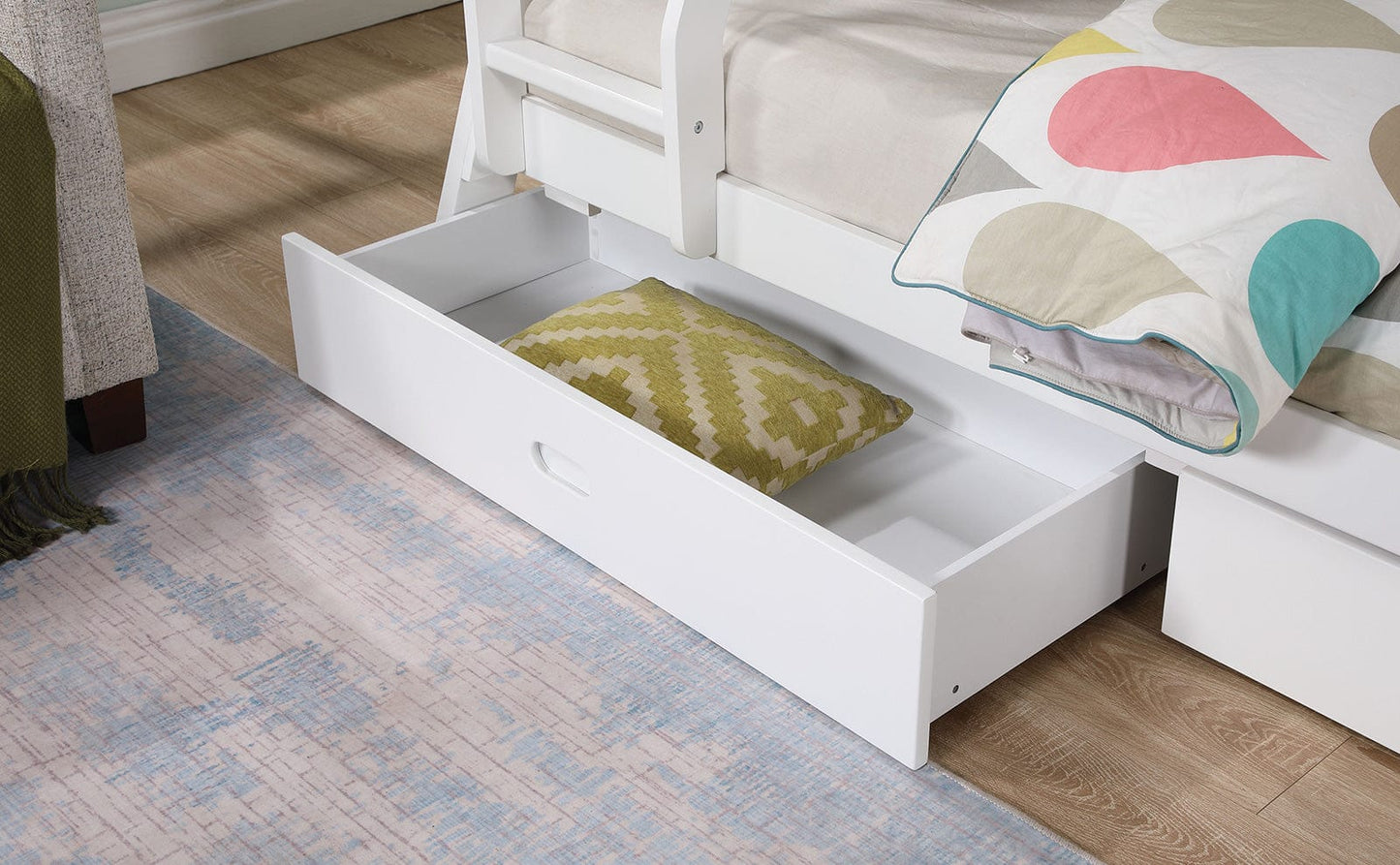 Furniture of America - Emilee Twin/Full Bunk Bed in White - FM-BK003WH-BED View 3
