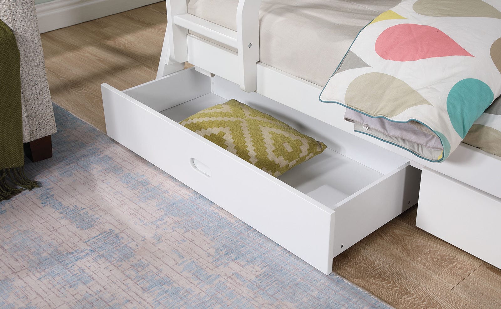 Furniture of America - Emilee Twin/Full Bunk Bed in White - FM-BK003WH-BED View 3