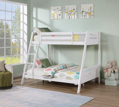 Furniture of America - Emilee Twin/Full Bunk Bed in White - FM-BK003WH-BED View 5