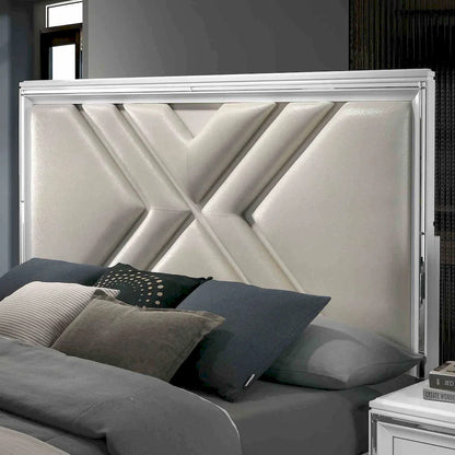 Furniture of America - Emmeline - 4 Pc. Queen Bedroom Set w/ 2NS - FOA7147WH-Q-5PC-2NS view 4